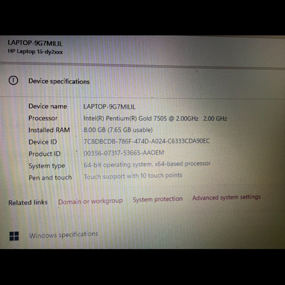 HP Gray Laptop with Silver Accents - Picture 4 of 4